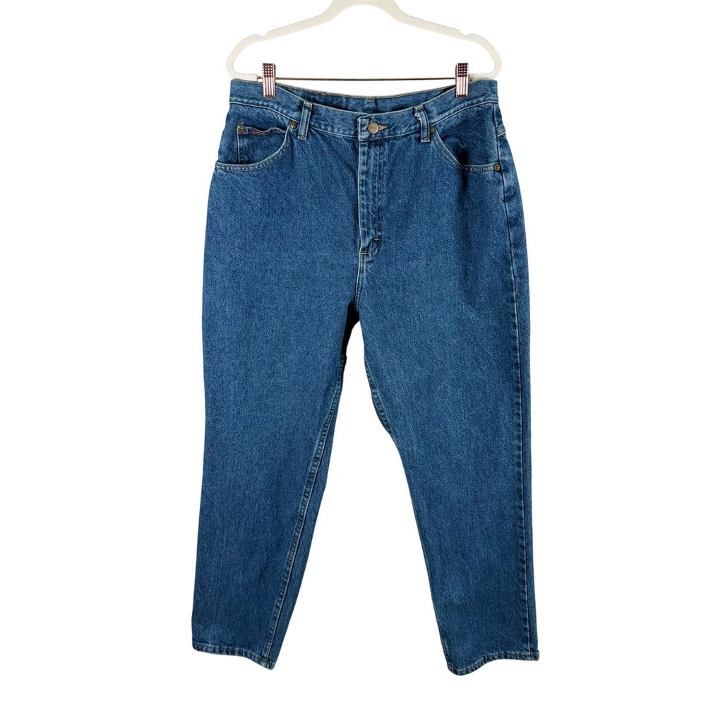 Riders by Lee 16P Blue Rigid Denim High Rise Tapered Leg Mom Jeans 1305544